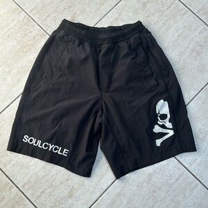 Lulu lemon mens shorts soul cycle skull used size medium